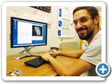 Undergrad Isaiah Santistevan assesses infrared star formation data (Rand)