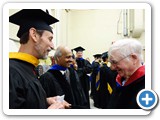 Principal Lecturer Boye M. Odom and Professor Kevin E. Cahill before the Convocation