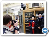 Assistant Research Professor Alex Albrecht photographs a proud moment for Optics PhD recipient Zhou Yang and his dissertation director, Distinguished Professor Mansoor Sheik-Bahae