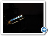 Flame Tube: Up to 9 standing waves can be illustrated. Lower frequencies causes fewer waves.