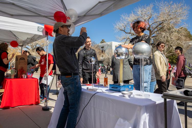 Greg Taylor at Lobo Day. Photo by ABQ Journal