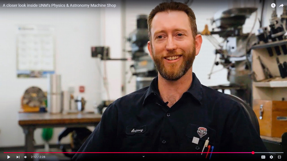 Anthony Gravagne at the Machine Shop