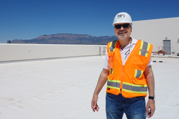 Mansoor Sheik-Bahae on the PAÍS roof in May 2019