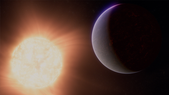 Artist rendering of an exoplanet