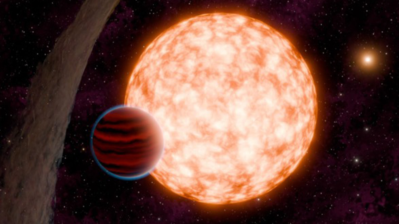 Artist's rendition of an exoplanet