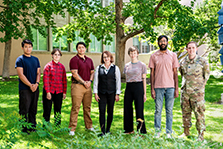 2024 QU-REACH group photo with Dr. Susan Atlas in the middle