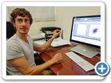 Grad student Ben Baragiola in The Center for Quantum Information and Control. Ben researches atom ensemble-light interface for quantum information and continuous measurement and quantum information. (Deutsch)