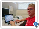 Grad student Charles Baldwin in The Center for Quantum Information and Control. Adrian studies quantum process tomography of unitary and near-unitary maps (Deutsch)