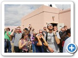 Visitors were thrilled to see the solar eclipse in Albuquerque at UNM Campus Observatory.