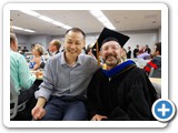 Newly-minted Physics PhD Xiaodong Qi with Professor Ivan Deutsch