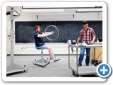 27  Demonstrating angular momentum with the spinning chair