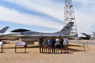REU participants from 2018 at the NM Nuclear Museum. Photo by Peter Sinclair