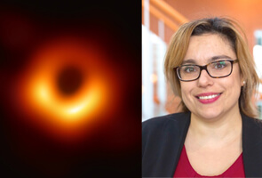 An image of a Supermassive Black Hole and Raquel Fraga-Encinas